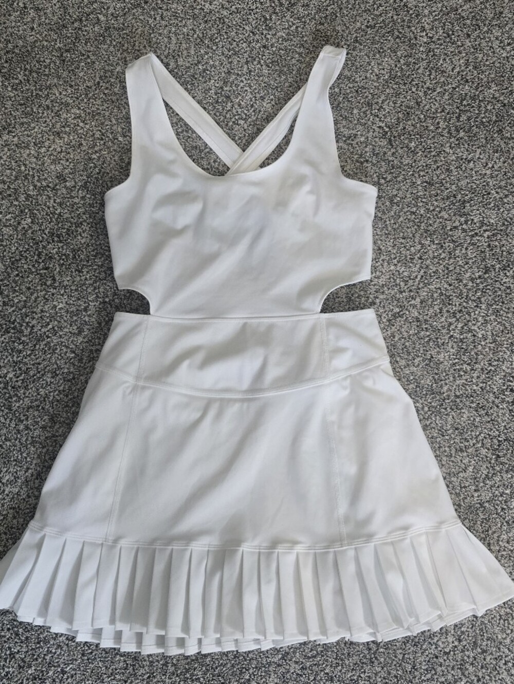 Fp Movement Free People Back It Up Pleated Pull On Skortskie White Size Small - Picture 5 of 6